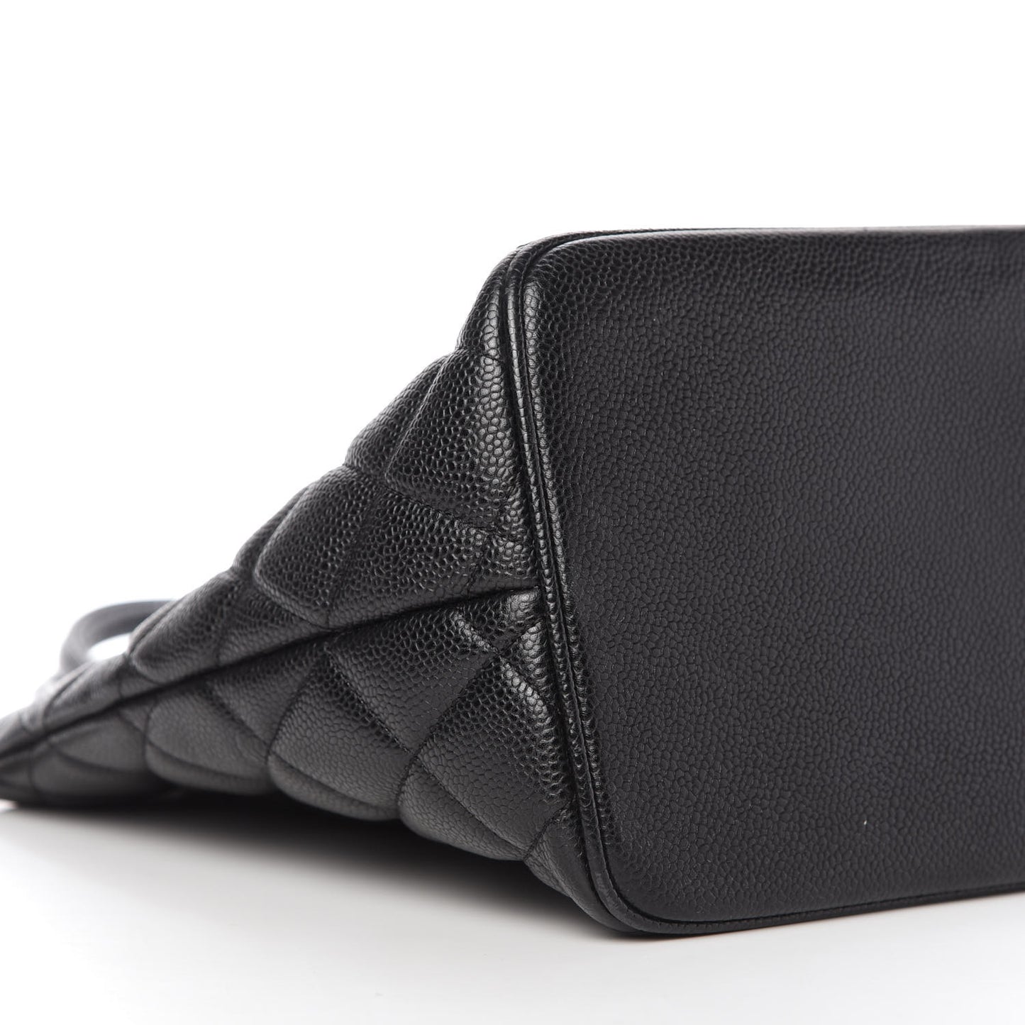 Caviar Quilted Medallion Tote Black
