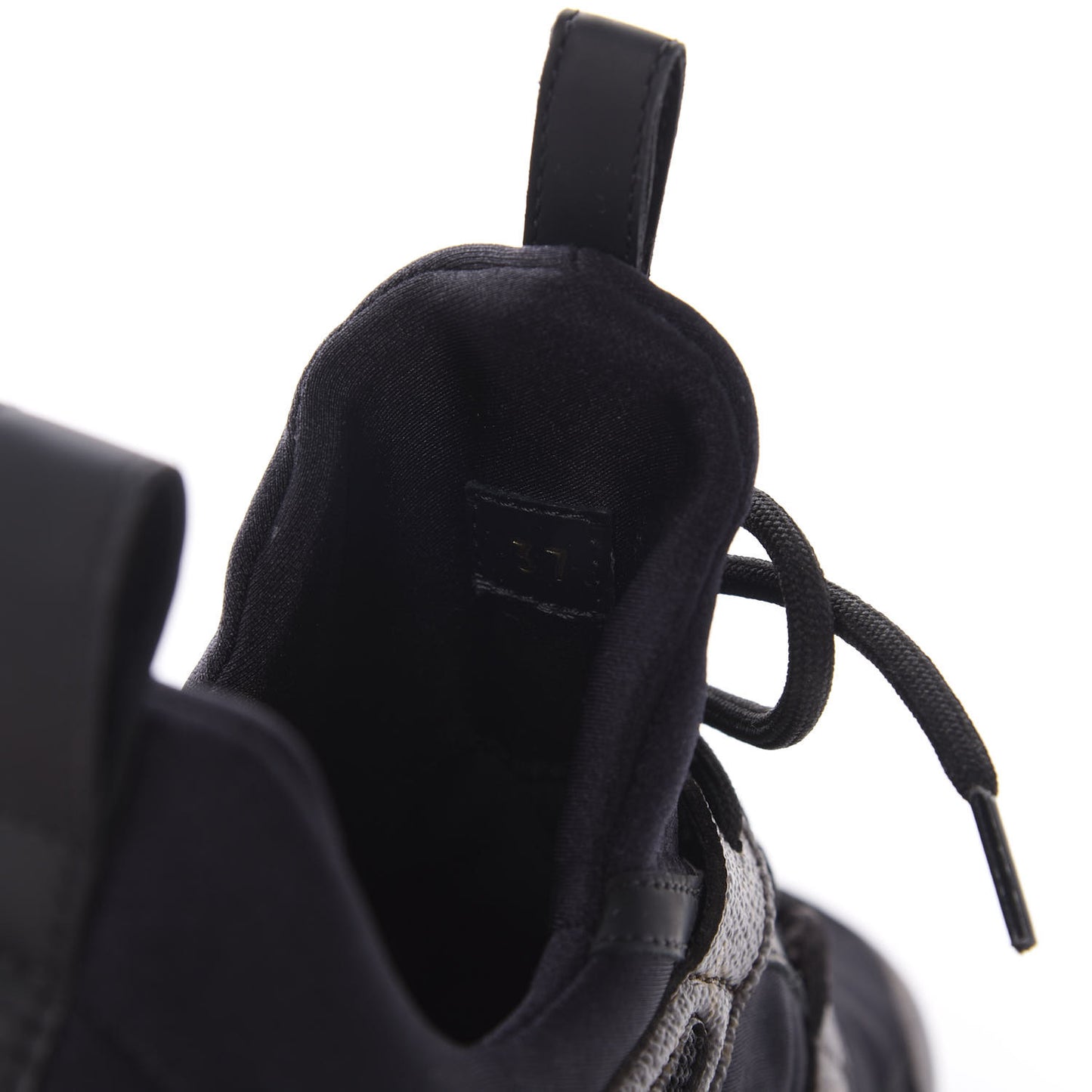Technical Nylon Monogram Rubber Aftergame Sneakers 37 Black