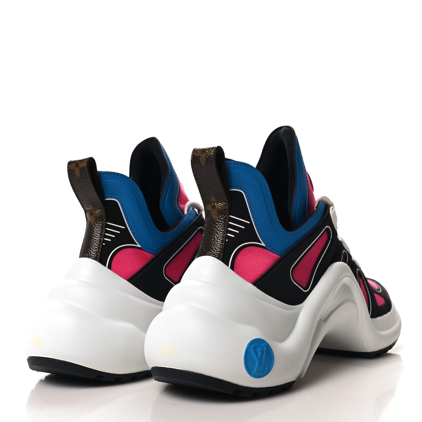 Calfskin Technical Satin LV Archlight Sneakers 39 Rose Pop Pink