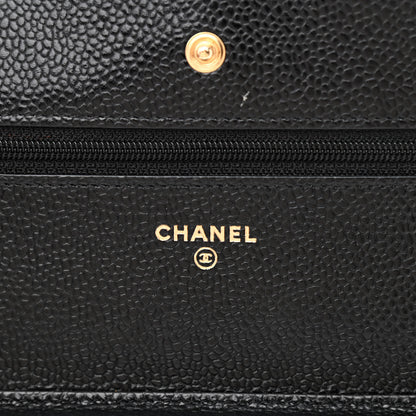 Chanel Caviar Quilted Wallet On Chain WOC Black 6 of 13