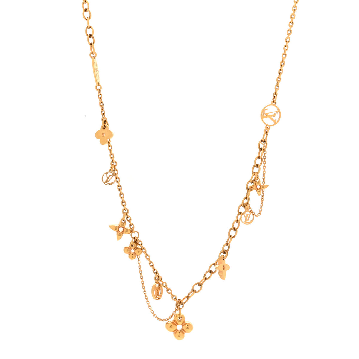 Metal Blooming Supple Necklace Gold
