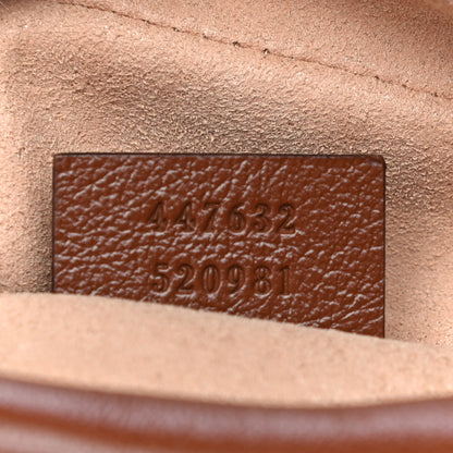 Gucci Glazed Calfskin Matelasse Diagonal Small GG Marmont Chain Shoulder Bag Cuir 7 of 12