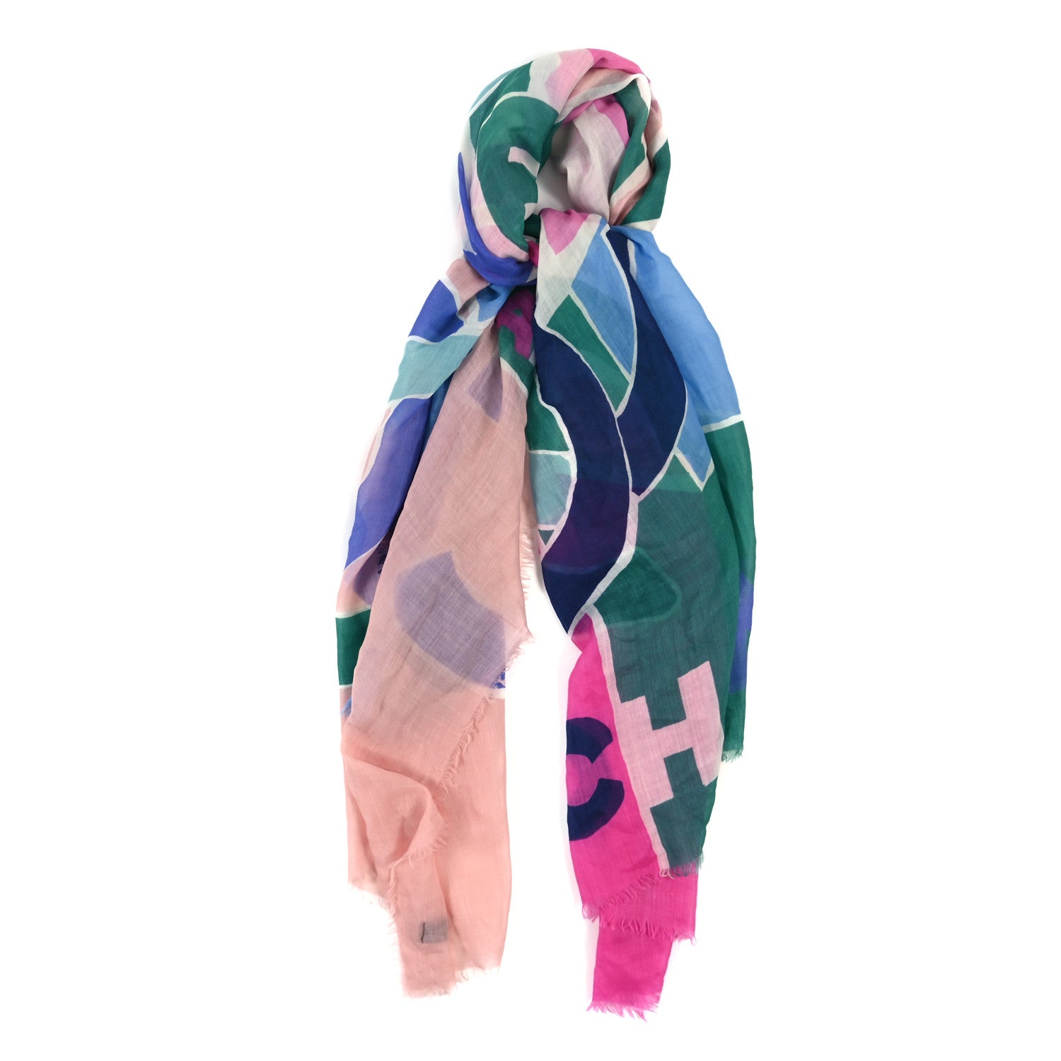 Chanel Cashmere CC Logo Shawl Multicolor 1 of 4