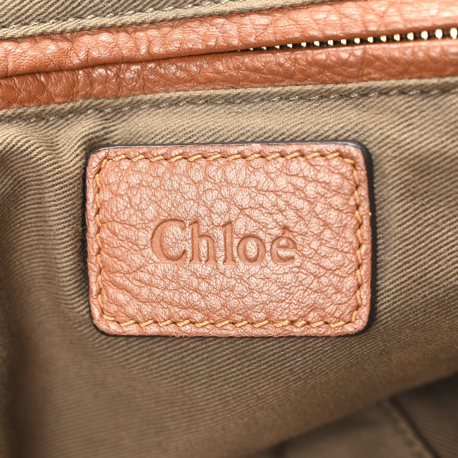 Chloe Calfskin Large Marcie Satchel Tan 6 of 10