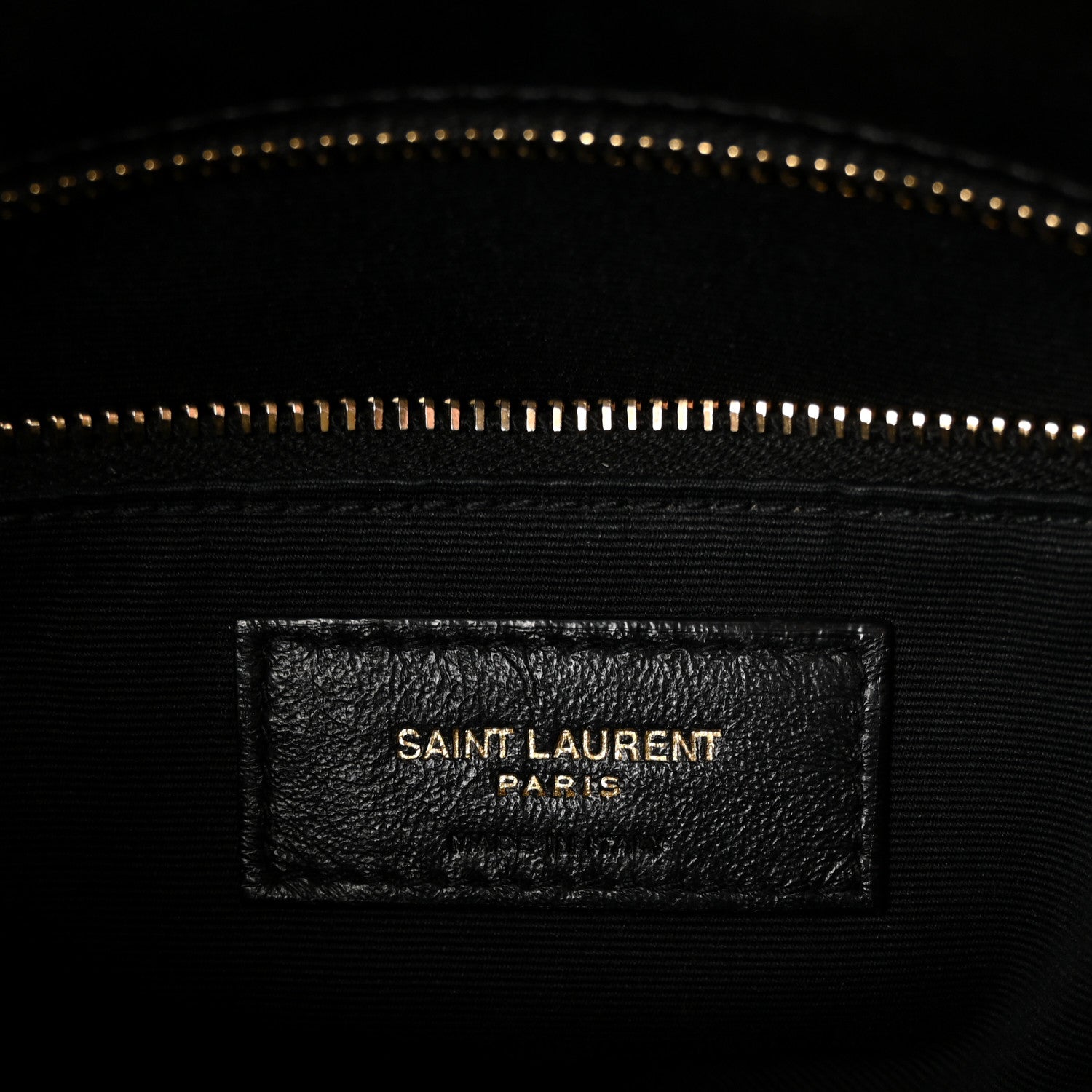 Saint Laurent Lambskin Quilted Small Loulou Puffer Monogram Chain Satchel Black 10 of 17