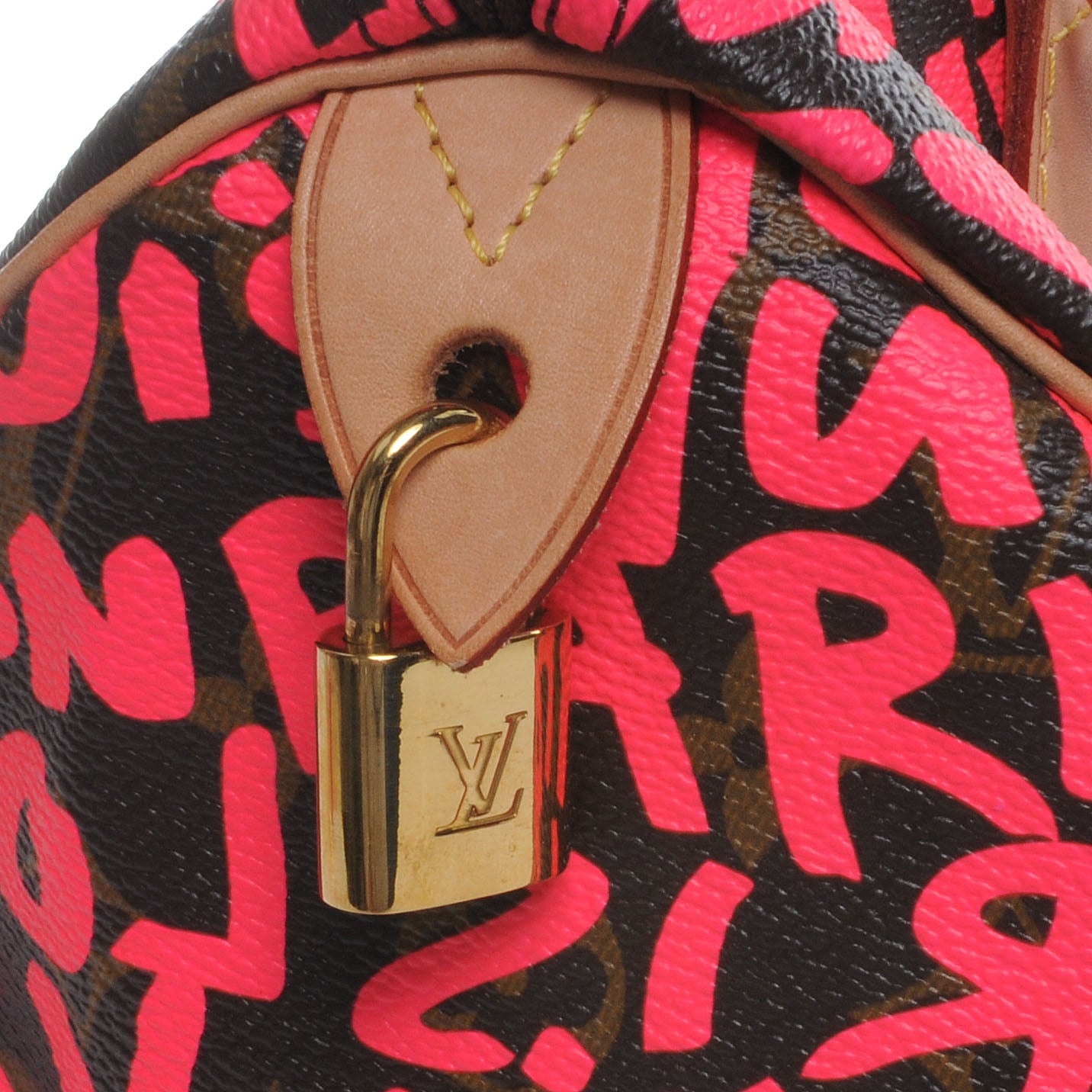 Louis Vuitton Monogram Graffiti Speedy 30 Fuchsia 5 of 8