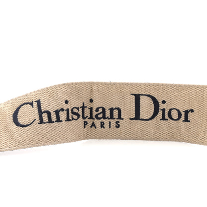 Christian Dior Canvas Embroidered Shoulder Strap Blue 3 of 4