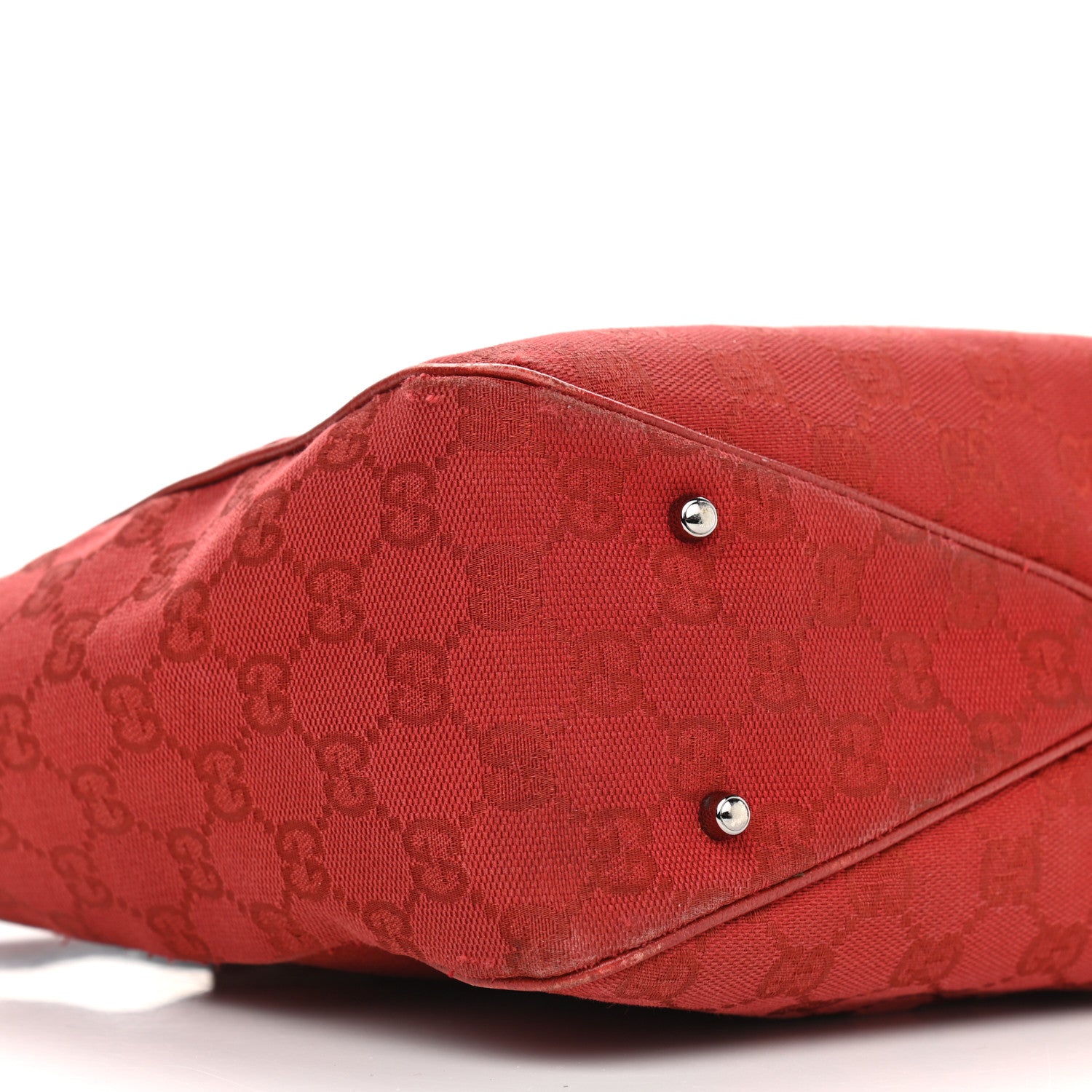 Gucci Monogram Medium Tote Red 8 of 17