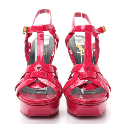 Saint Laurent Patent Tribute 75 Platform Sandals 36 Bubblegum 2 of 12