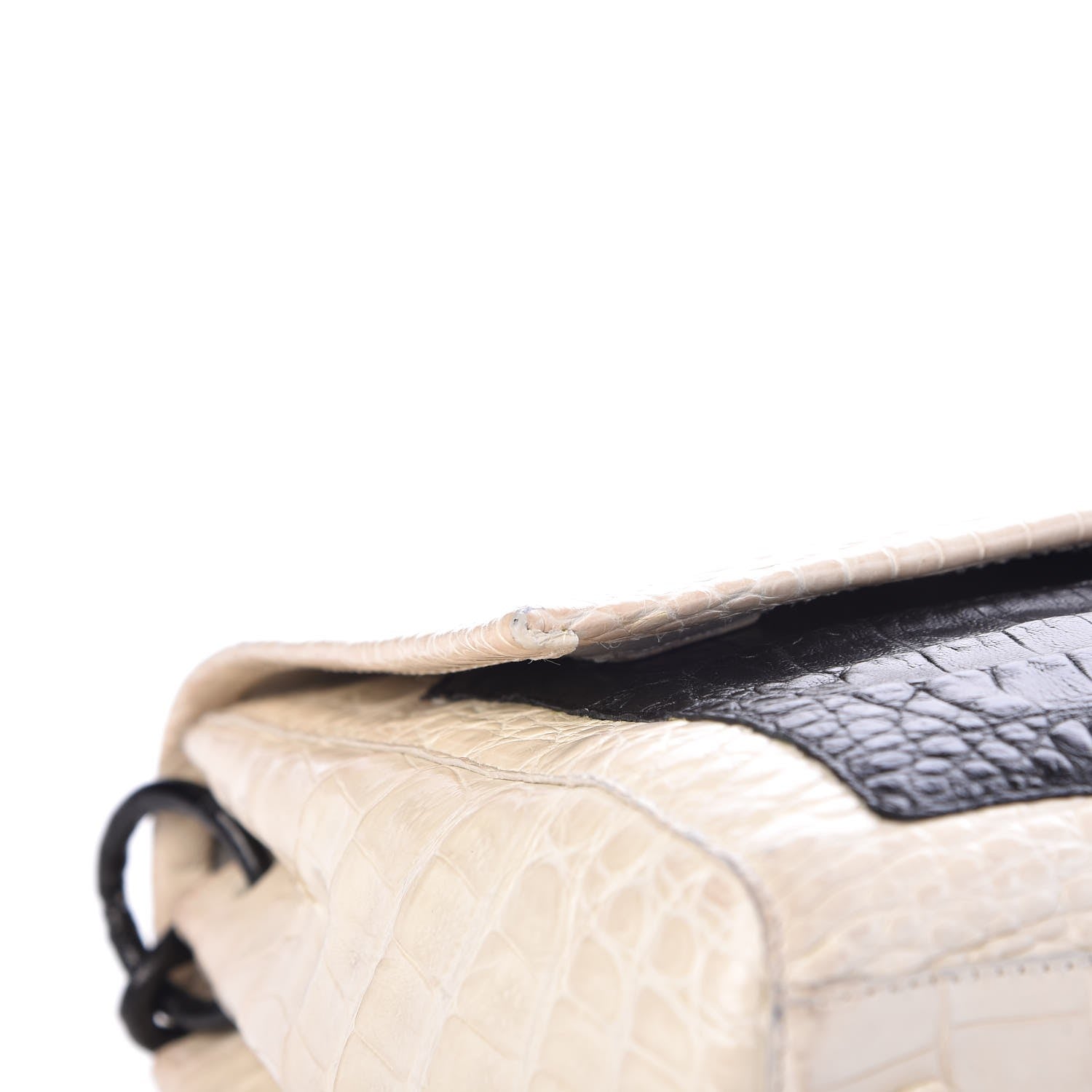 Nancy Gonzalez Crocodile Chain Flap Shoulder Bag White 12 of 16