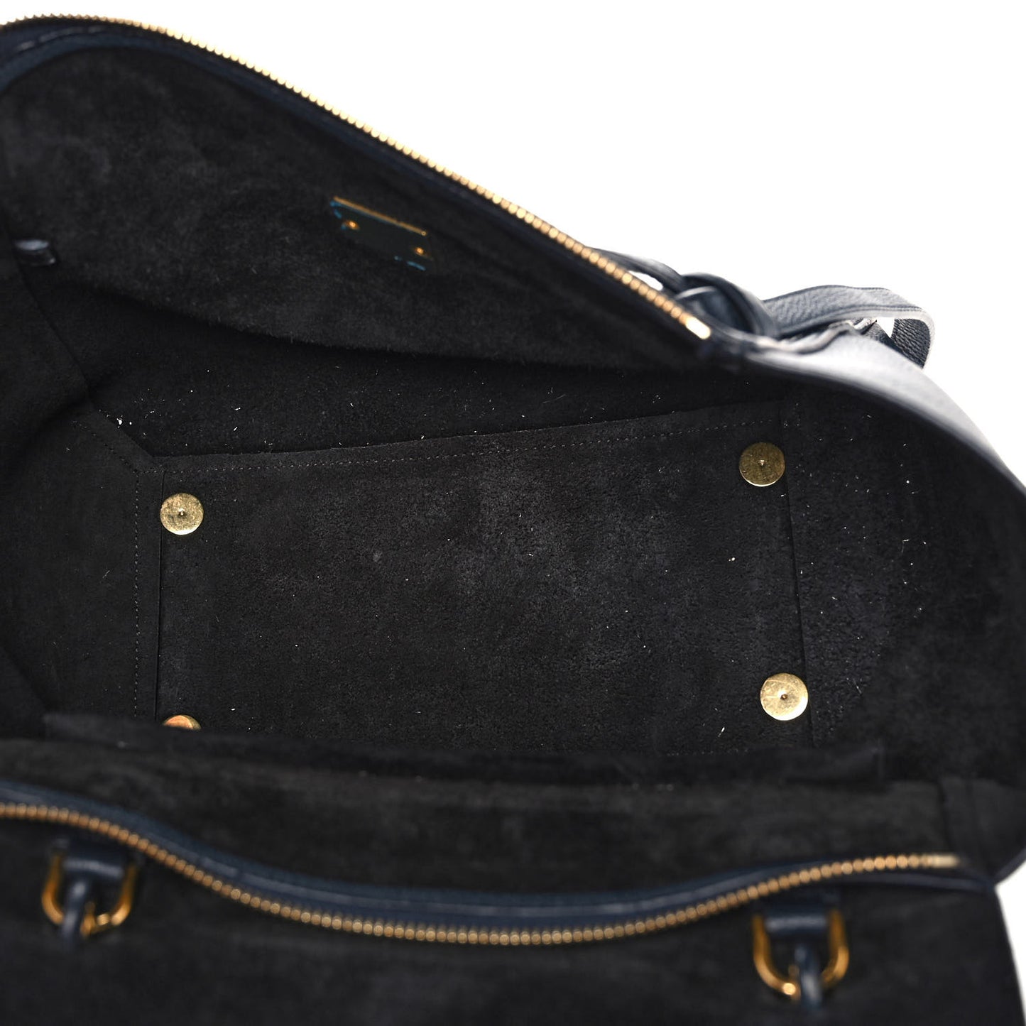 Drummed Calfskin Mini Belt Bag Navy