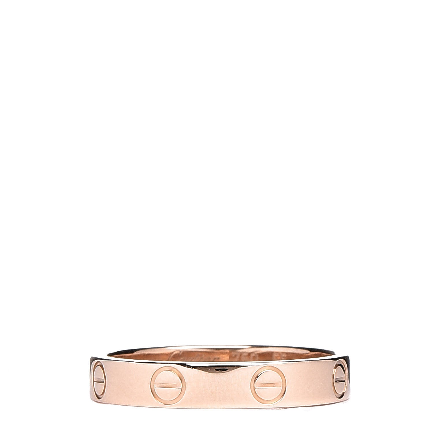 Cartier 18K Pink Gold 3.5mm LOVE Wedding Band Ring 55 7.25 1 of 4