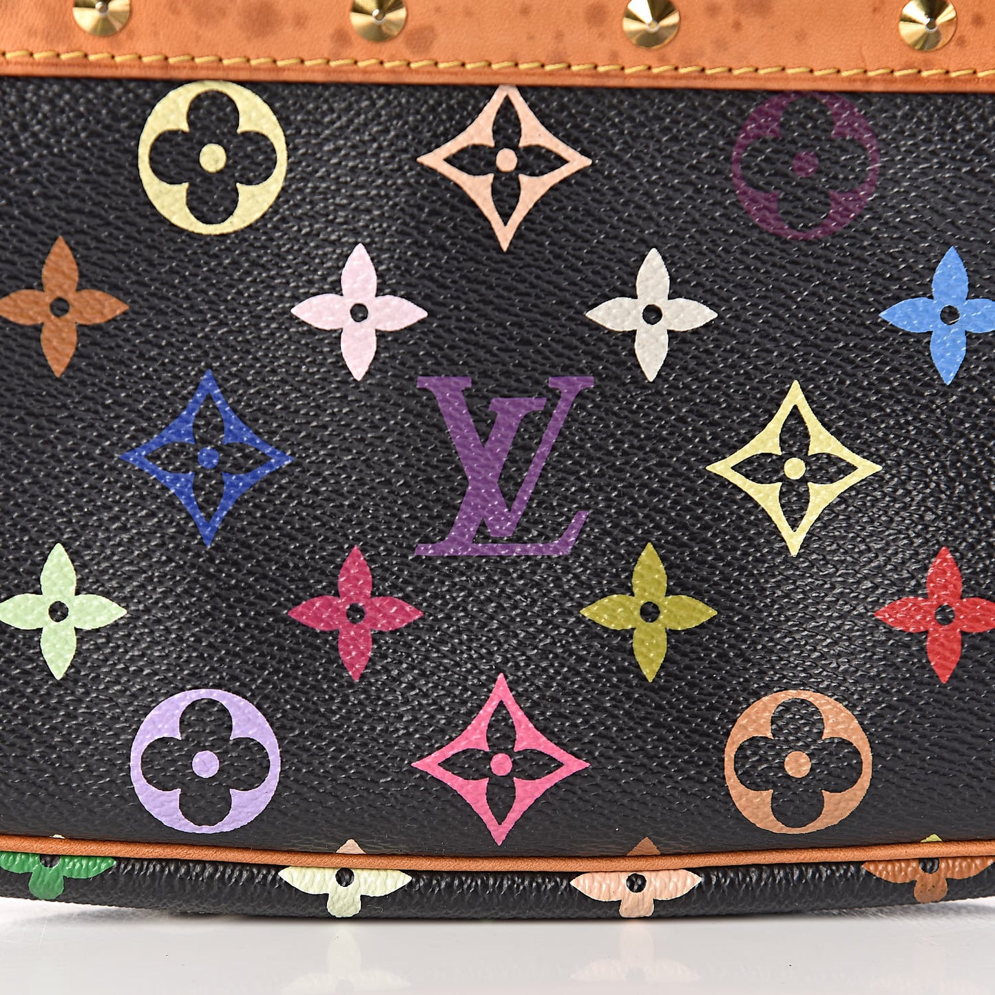 Monogram Multicolor Pochette Accessories Black