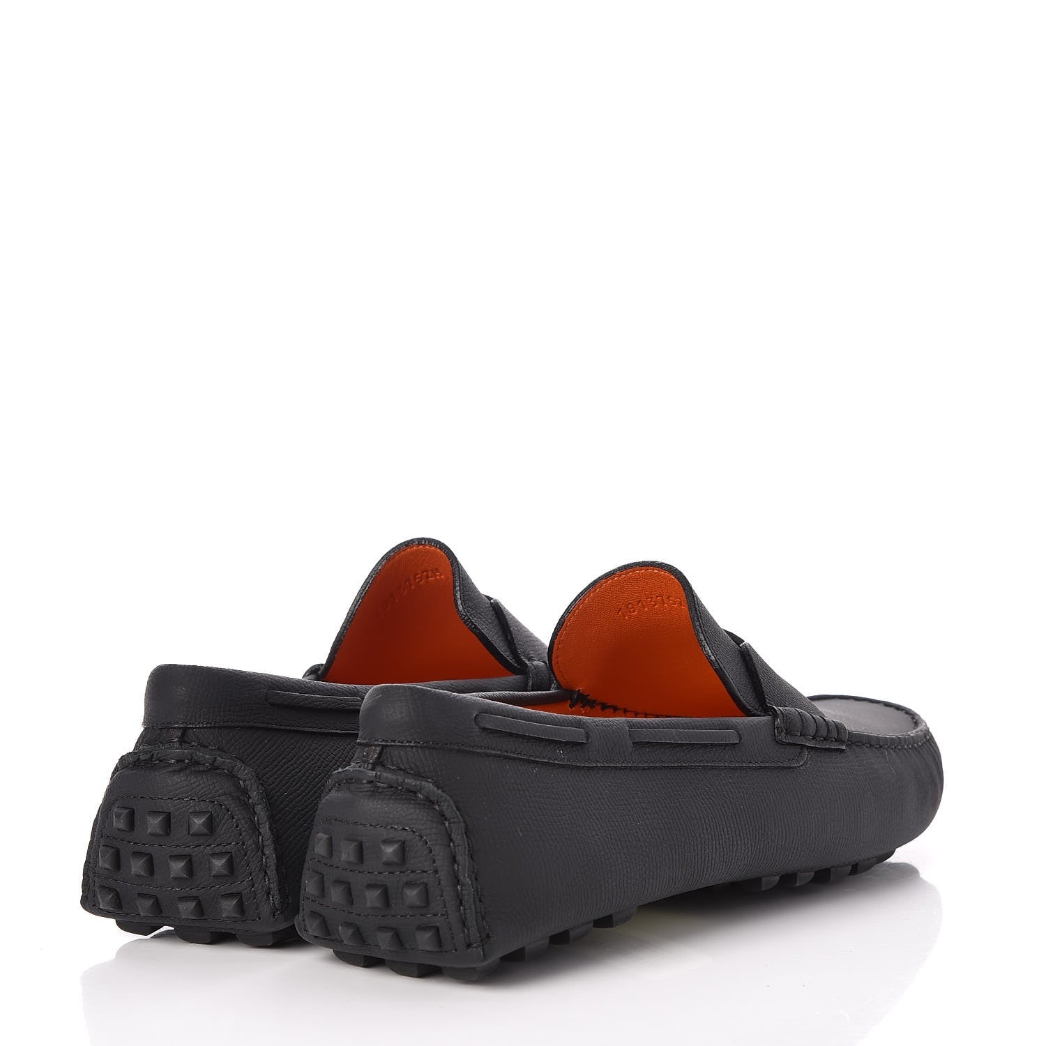 Hermes Mens Epsom Oscar Loafers 42 Black 4 of 18