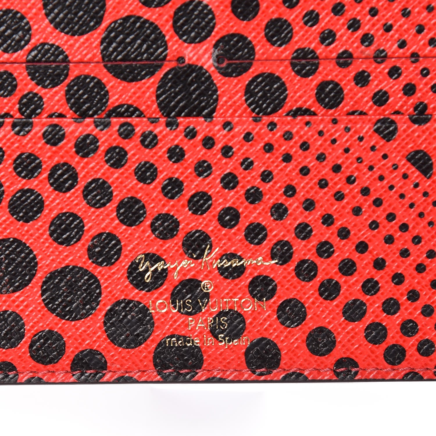 Louis Vuitton Monogram Kusama Waves Insolite Wallet Red 6 of 10
