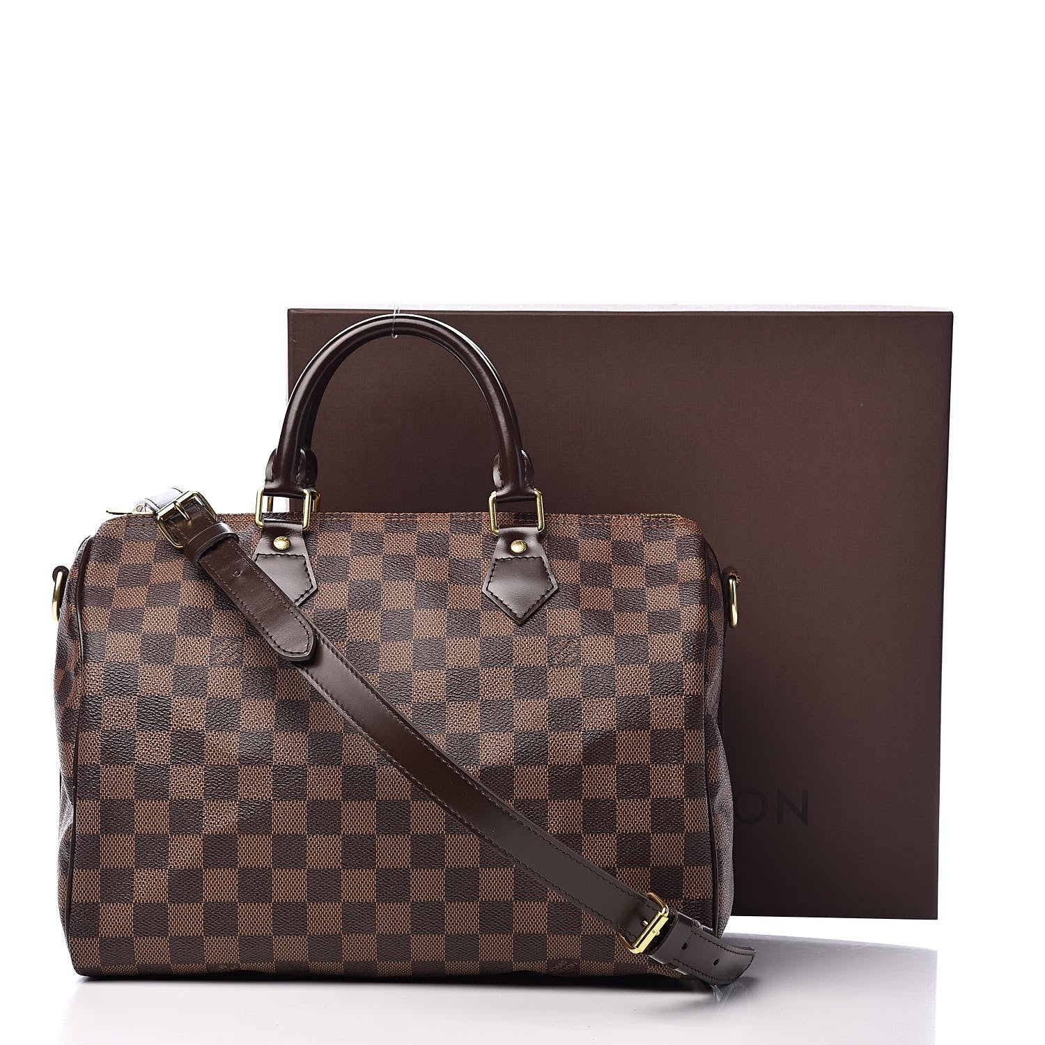 Louis Vuitton Damier Ebene Speedy Bandouliere 30 11 of 11