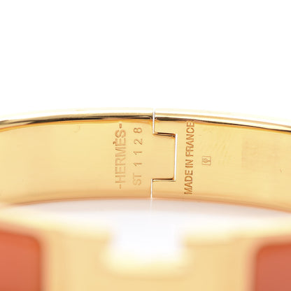 Hermes Enamel Narrow Clic Clac H Bracelet PM Orange 4 of 6