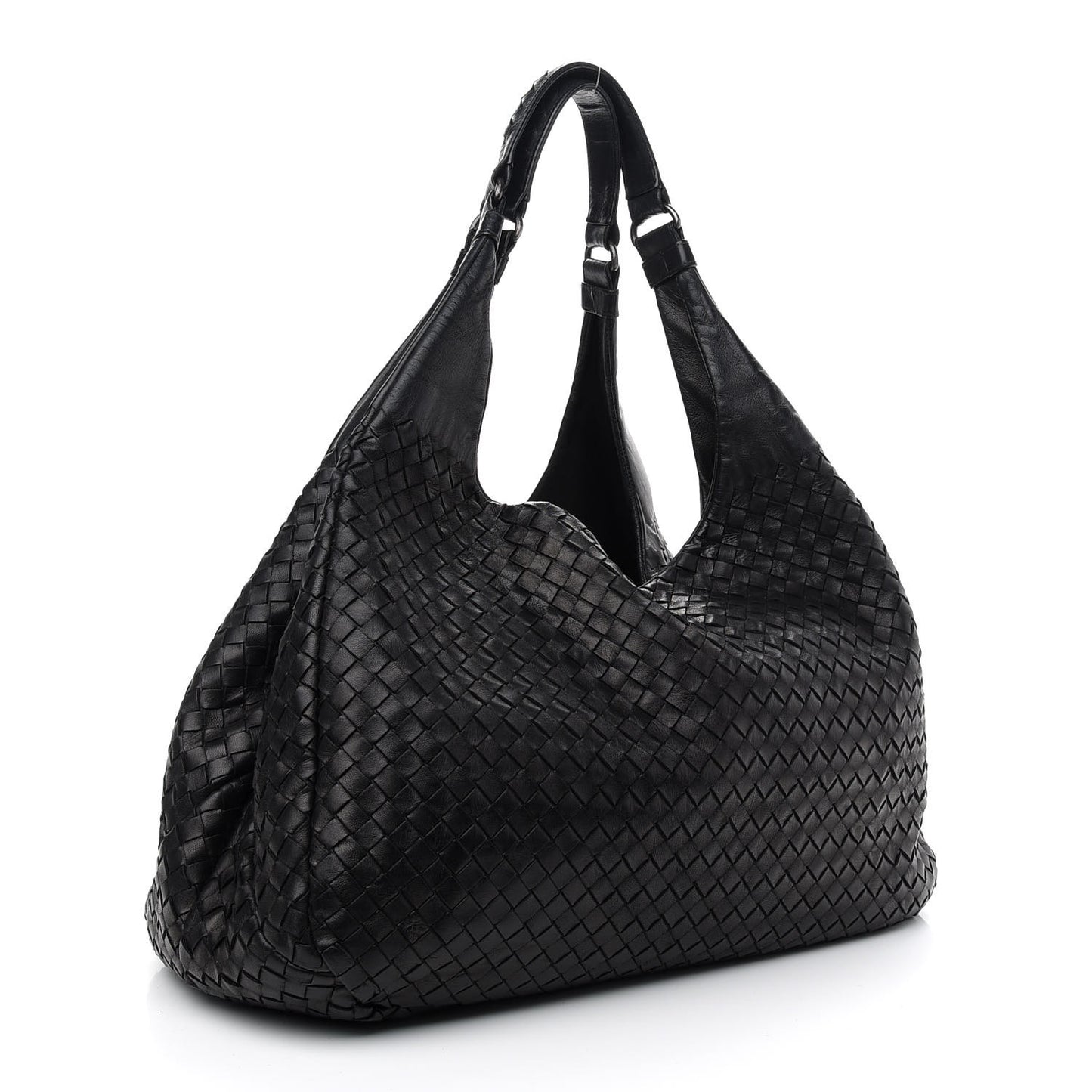 Nappa Intrecciato Medium Campana Black