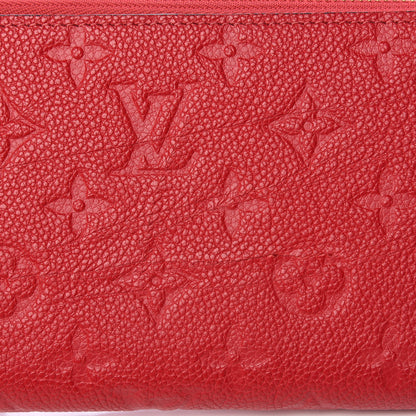Louis Vuitton Empreinte Zippy Wallet Scarlet 8 of 11