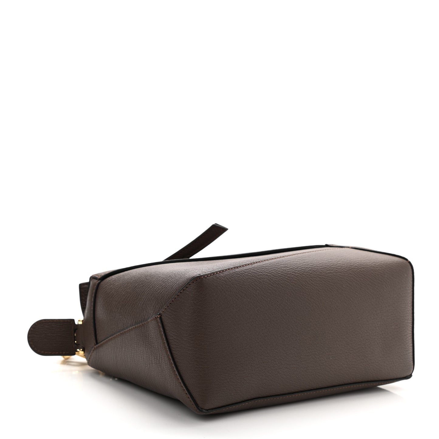Goatskin Small Puzzle Edge Bag Taupe