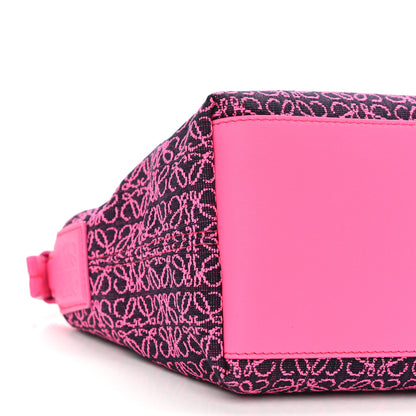 Loewe Jacquard Anagram Calfskin Small Cubi Bag Pink 9 of 10