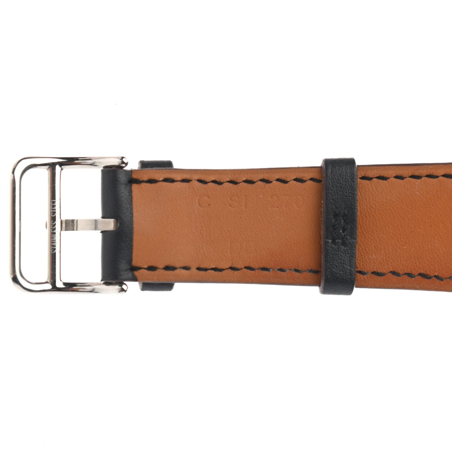 Swift 40mm Apple Watch Double Tour Band Indigo Craie Orange