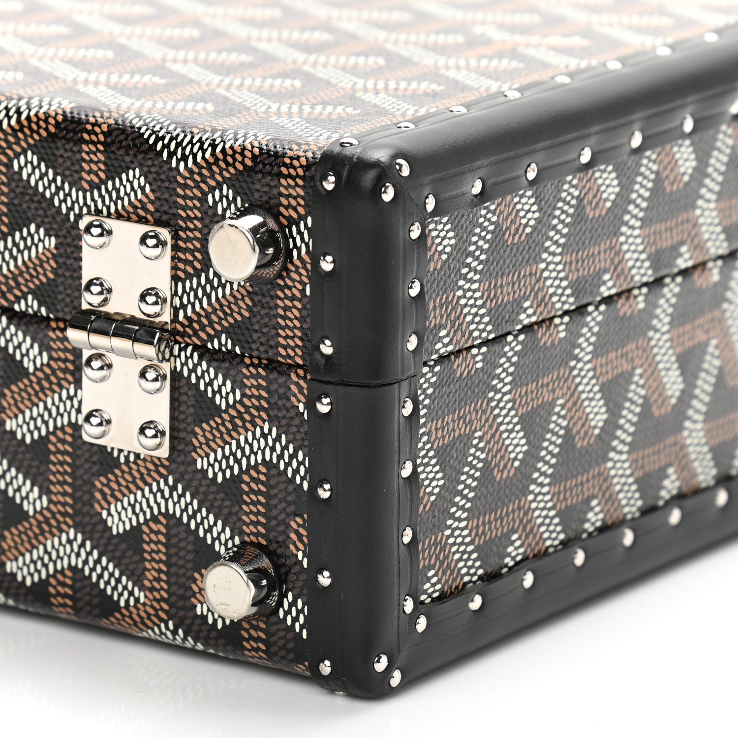 Goyard Goyardine Grand Hotel Trunk Bag Black 10 of 11
