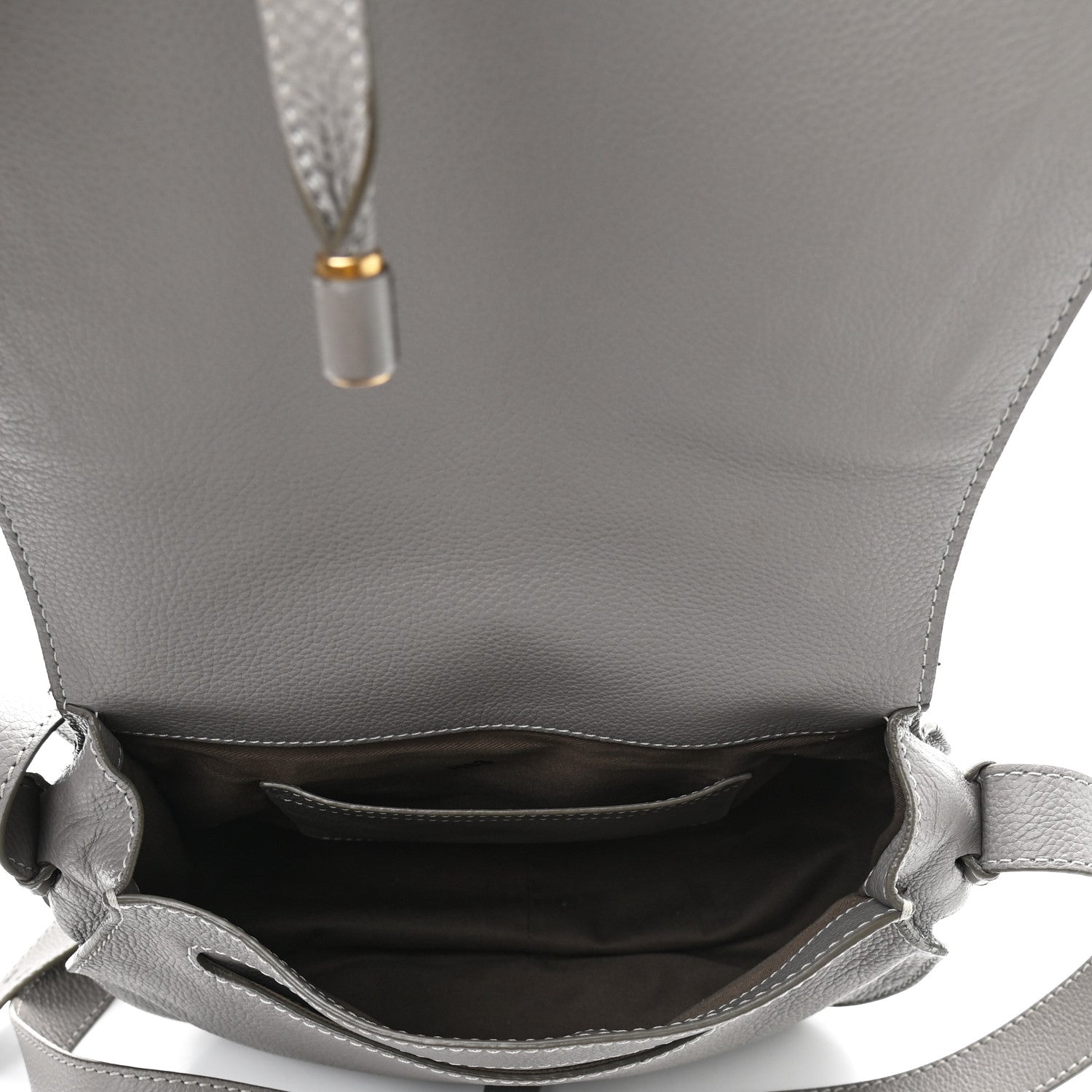 Chloe Calfskin Medium Marcie Round Crossbody Bag Cashmere Grey 8 of 20