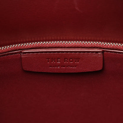 The Row Calfskin Lux Satchel Burgundy 6 of 11