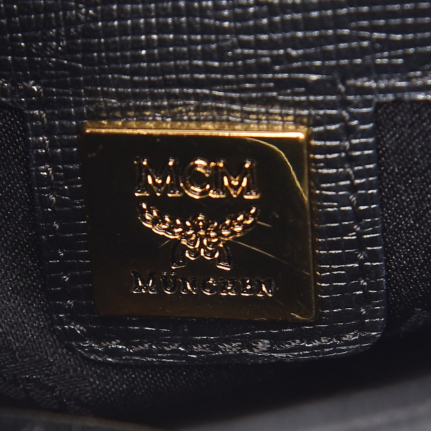 MCM Saffiano Studded Crossbody Black 8 of 10