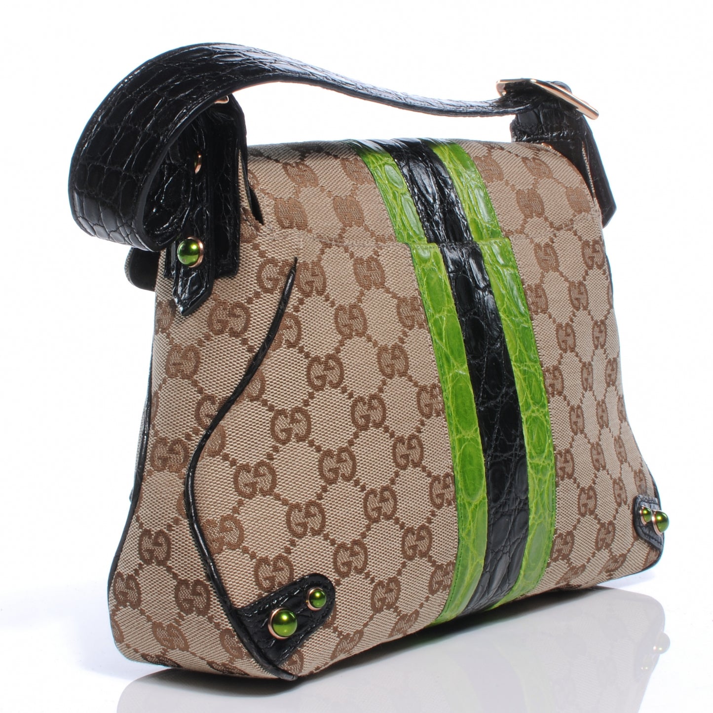 Monogram Crocodile Web Tom Ford Dragon Flap Bag