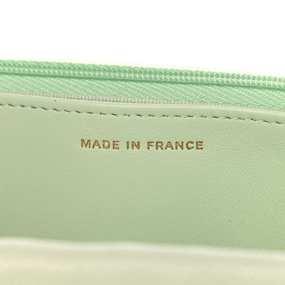 Chanel Caviar Quilted Wallet On Chain WOC Light Green 7 of 12