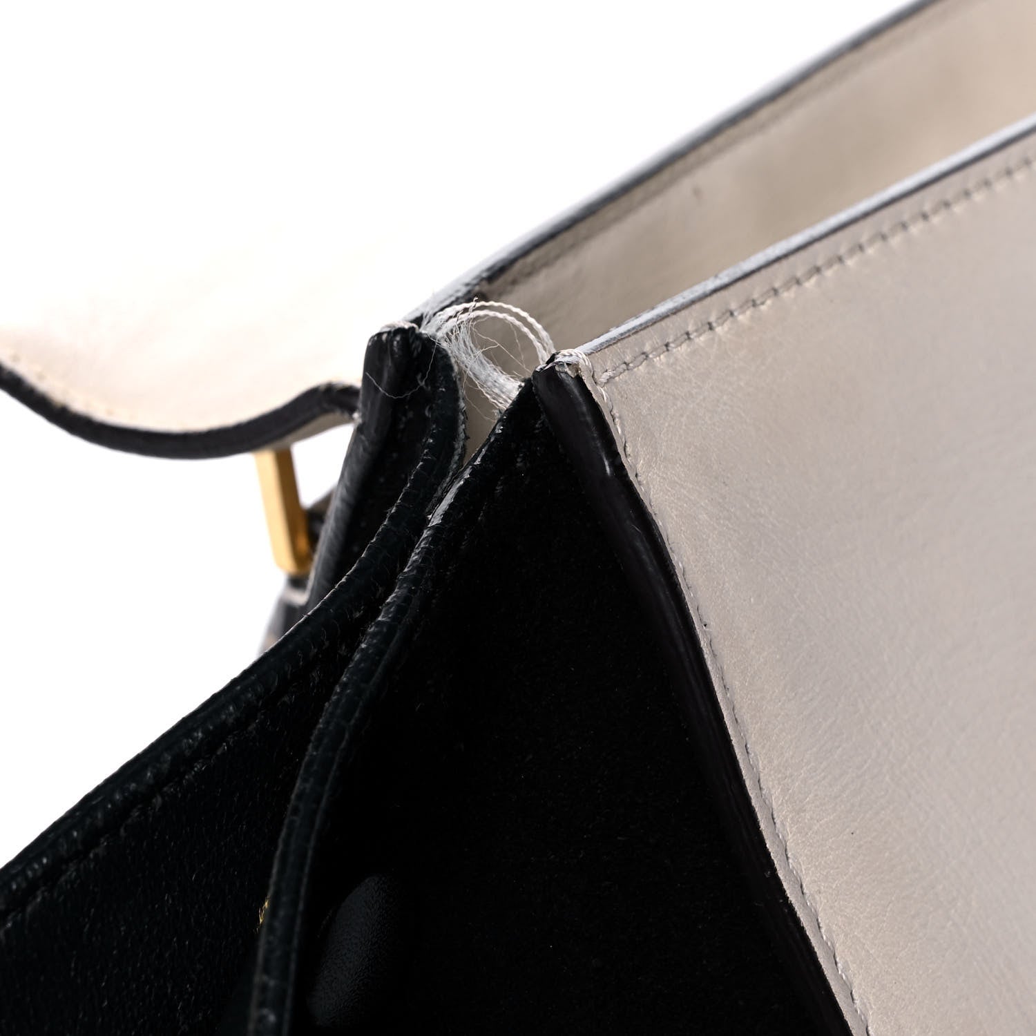 Celine Calfskin Suede Whipsnake Medium Trapeze Black White 18 of 18