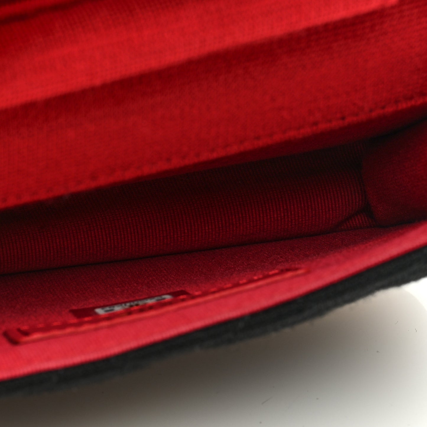 Jersey Quilted Micro Mini Flap Black