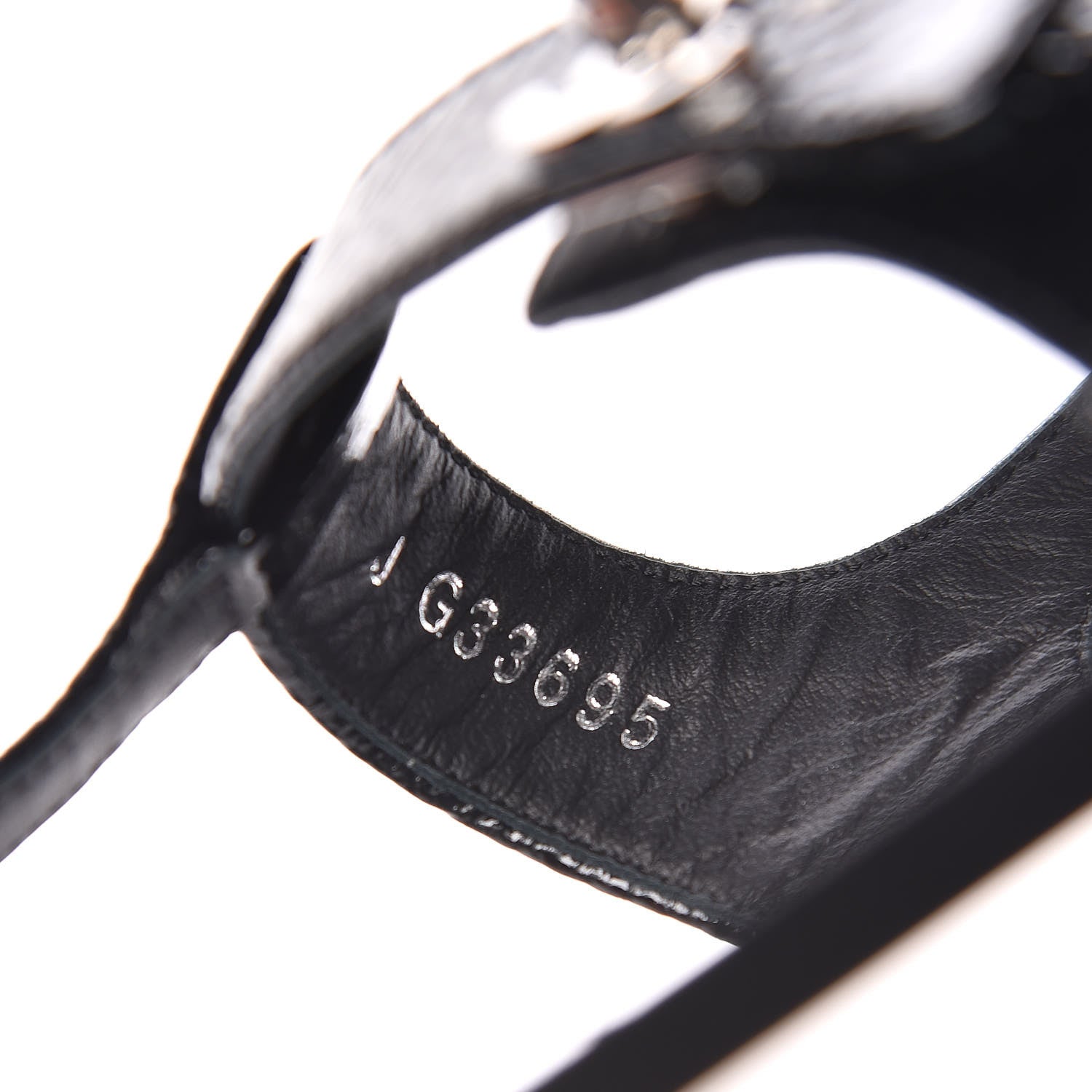 Chanel Patent Goatskin CC Thong Sandals 40.5 Black 8 of 9