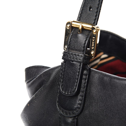 Gucci Calfskin Large Britt Shoulder Bag Black 9 of 14