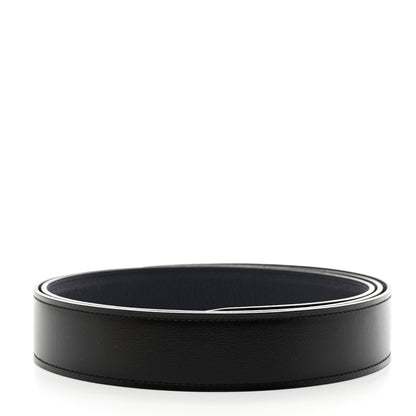 Hermes Box Togo 32mm Belt Strap 115 46 Black Bleu de Prusse 2 of 8