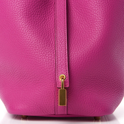 Hermes Taurillon Clemence Picotin Lock 18 PM Magnolia 10 of 11