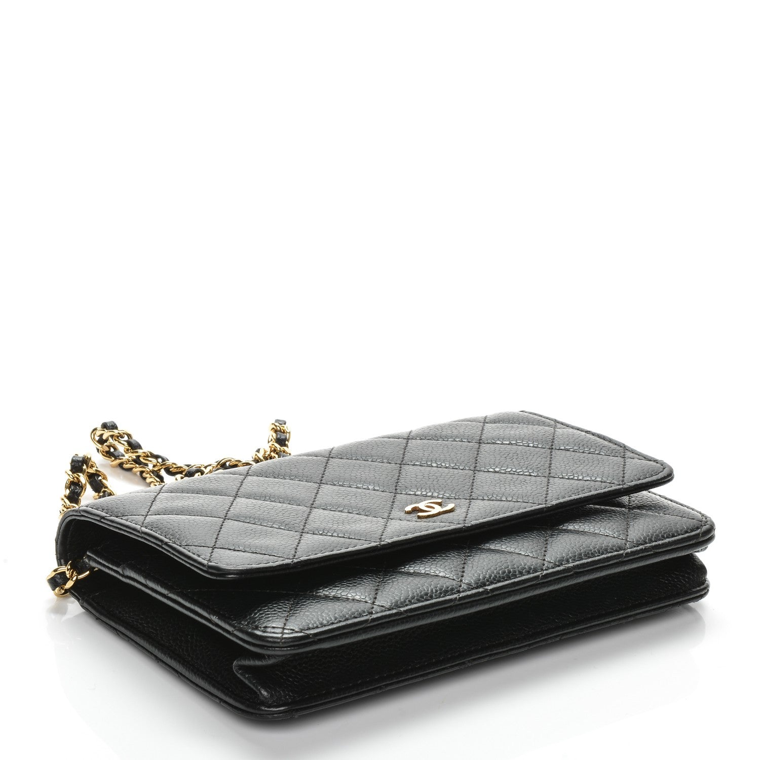 Chanel Caviar Quilted Wallet On Chain WOC Black 4 of 8