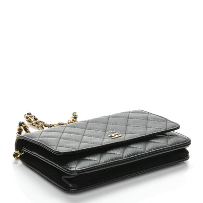 Chanel Caviar Quilted Wallet On Chain WOC Black 4 of 8