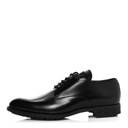 Louis Vuitton Calfskin Mens Formal Derby Shoes 9 Black 1 of 10