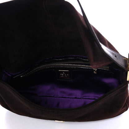 Fendi Suede Baguette Dark Brown 4 of 4
