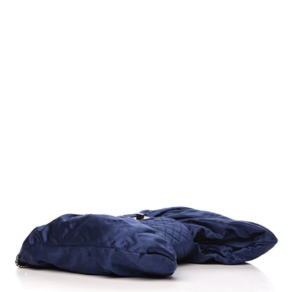 Chanel Satin Large Bow Bag Blue 4 of 10
