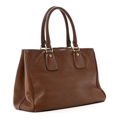 Prada Vitello Daino Tote Palissandro 3 of 9