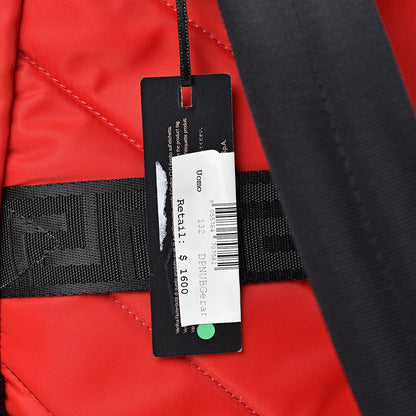 Versace Nylon Palazzo Backpack Red Black 9 of 9