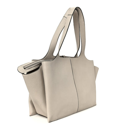 Celine Baby Grained Calfskin Medium Tri-Fold Bag Powder 3 of 12