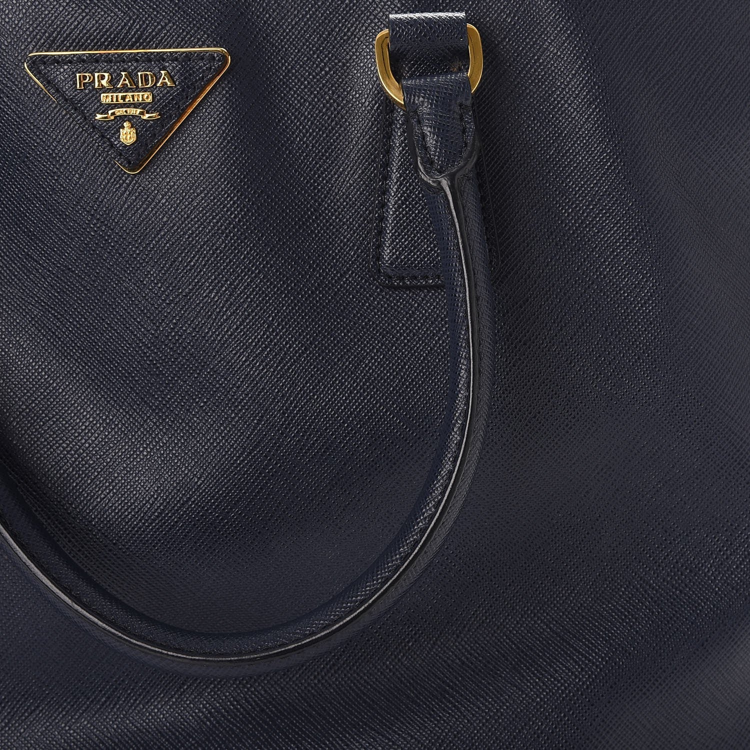Prada Saffiano Lux Medium Tote Baltico 15 of 20