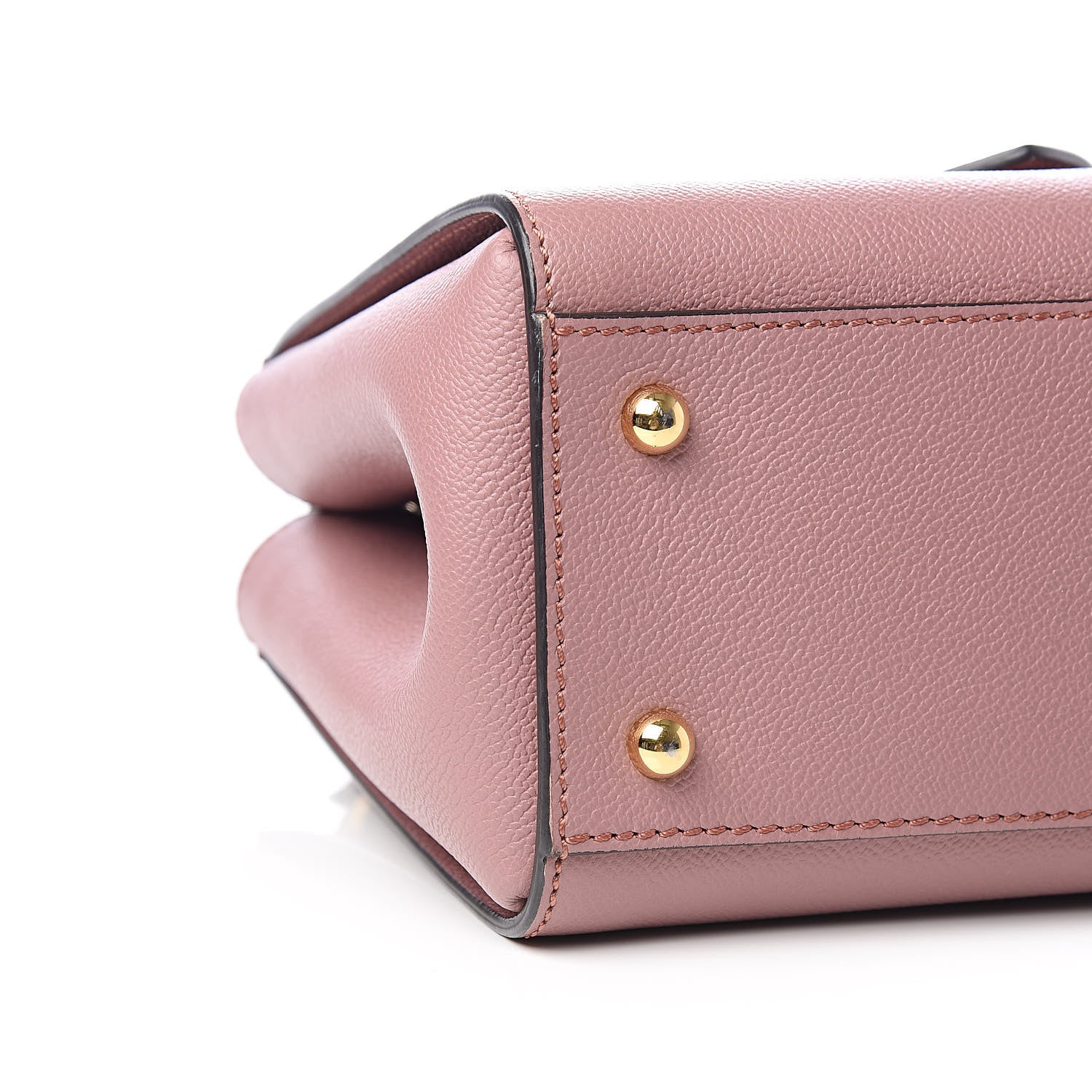 Burberry Soft Grain Calfskin Small Buckle Tote Dusty Pink 11 of 13