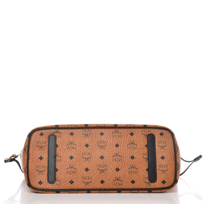 MCM Visetos Medium Project Reversible Shopper Tote Cognac 6 of 20