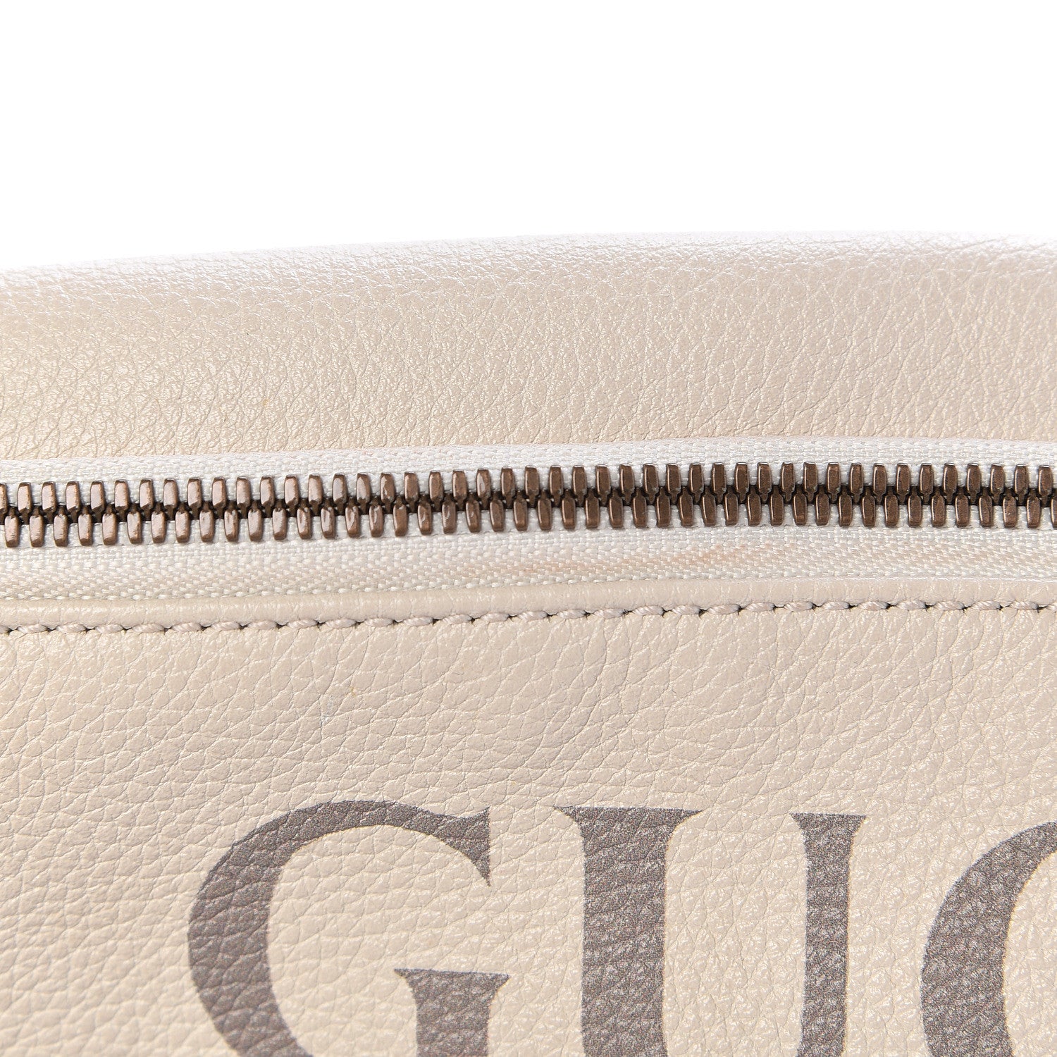 Gucci Grained Calfskin Logo Belt Bag White 8 of 18